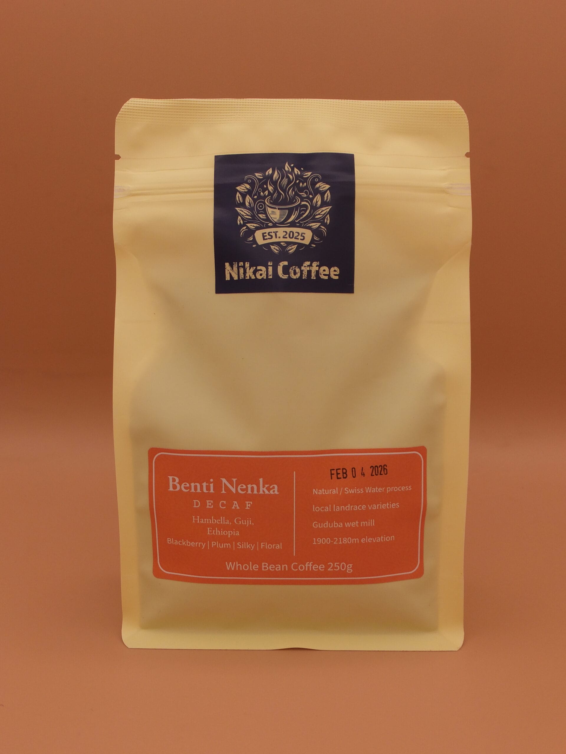 Benti Nenka Decaf, natural, Ethiopia